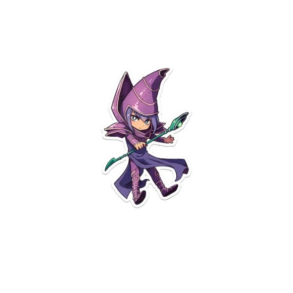 Producto - Sticker Vinilo Grande Mago Oscuro YugiOh AllBlue Otorii
