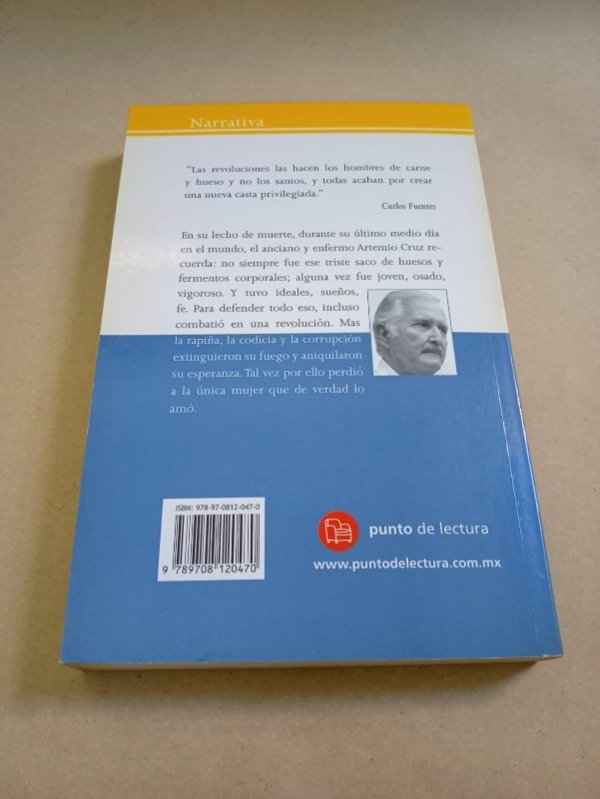 Producto - La muerte de Artemio Cruz - Carlos Fuentes - Punto de lectura 2008 - 1