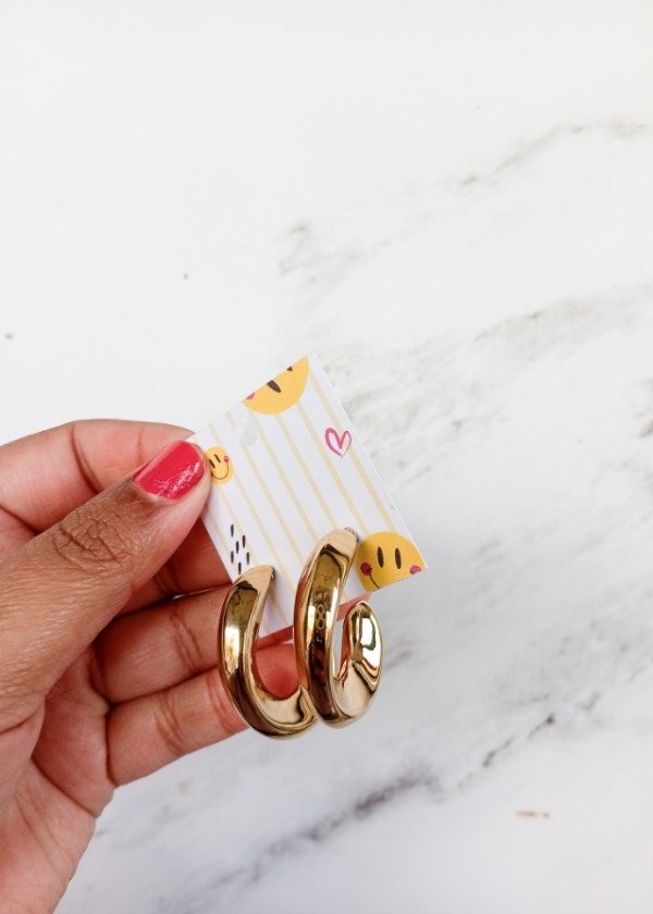 Producto - Aros Chunky Viky dorados