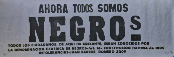 Producto - Romero, Juan Carlos - Ahora todos somos negros (firmado) - 0