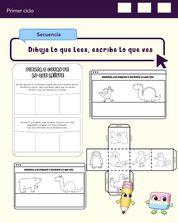 Producto - DIBUJA LO QUE LEES, ESCRIBE LO QUE VES