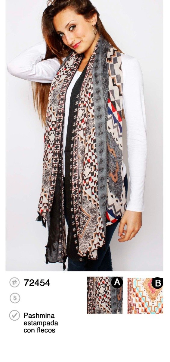 Producto - ESTOLA ESTAMPADA SPIGA 72454