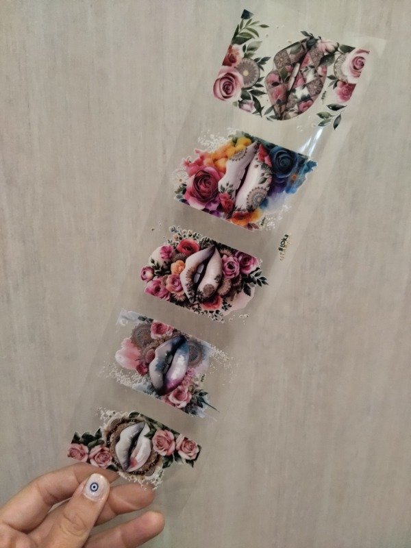 Producto - UV Tiras 8x28cm Bocas Florales #1