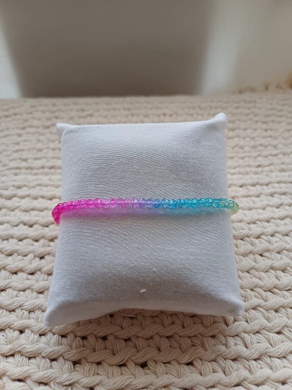 Producto - Pulsera cristal de roca multicolor