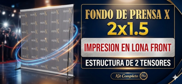 Producto - Back De Prensa 1.50 X 2 Mts - Fondo De Prensa Ideal Fotos