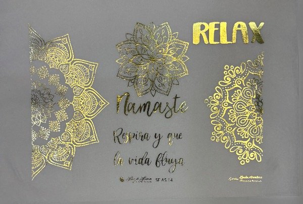Producto - Lámina de seda con foil SF A5 14