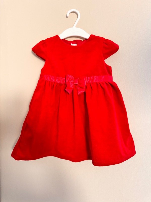 Producto - Vestido terciopelo HYM 12 meses nak113