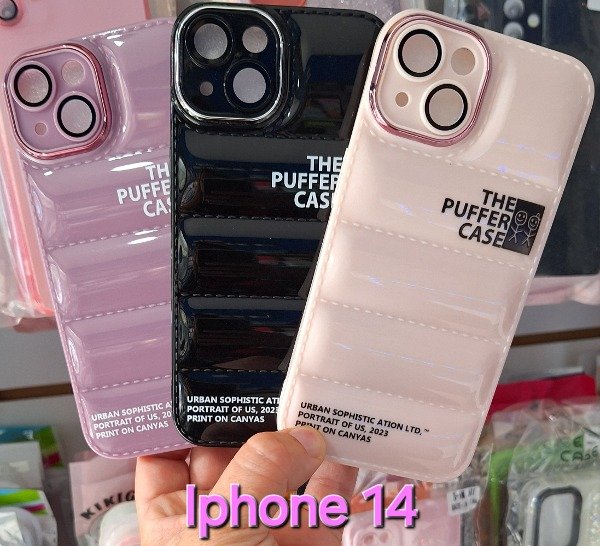 Producto - Fundas puffer charol. IPhone 14