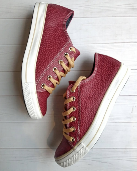 Producto - Zapas ecocuero rubí