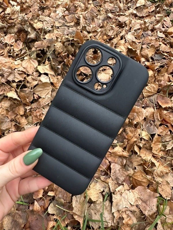 Producto - Puffer importada Iphone negro