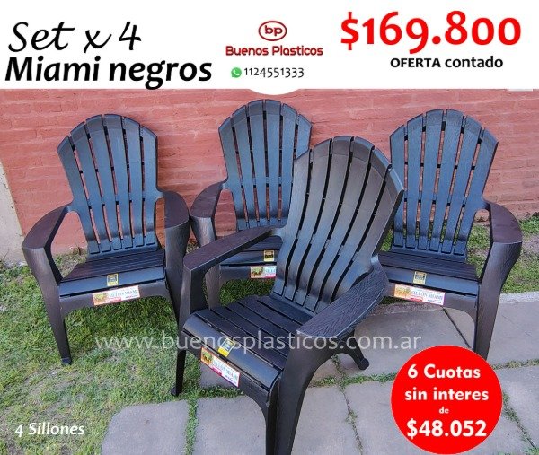 Producto - Set Miami negros Mascardi