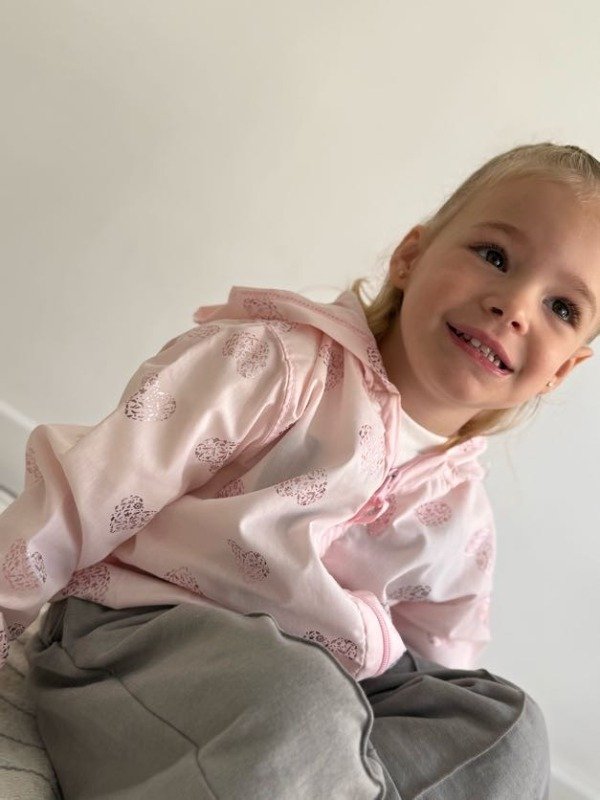 Producto - Campera Perla Corazones Rosa