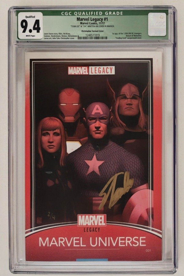 Producto - Marvel Legacy #1 (2017) - Firmado en dorado por Stan Lee (CGC)