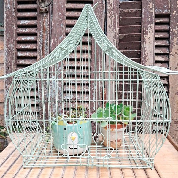 Producto - Jaula "Casita" color aqua