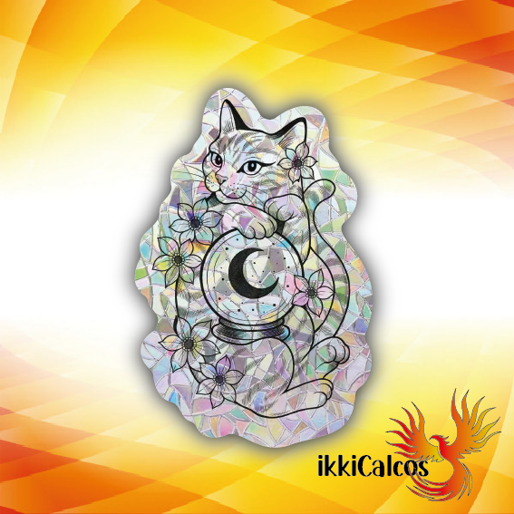 Producto - Suncatche Adhesivo # Gato bolabruja