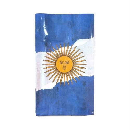 Producto - BOLSA PAPEL BANDERA ARGENTINA CON SOL  x10u.