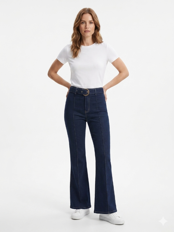 Producto - Oxford con Alforza y Cinto Azul Elastizado