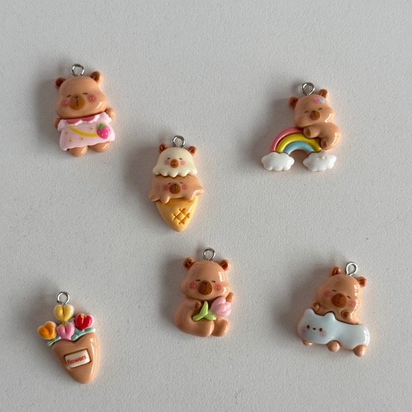 Producto - Charms x 6u - Capybara