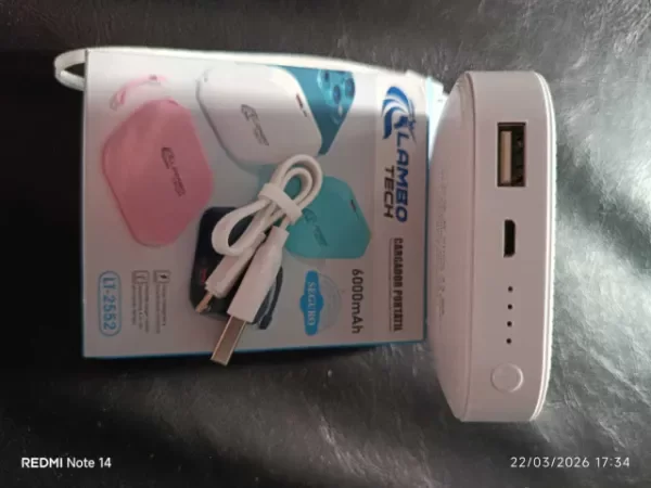 Producto - Cargador portátil Mini LAMBO 6000 mAh.