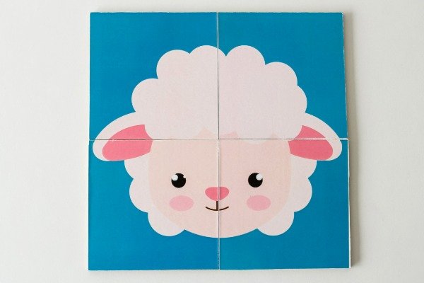 Producto - ROMPECABEZAS 4 PIEZAS OVEJA