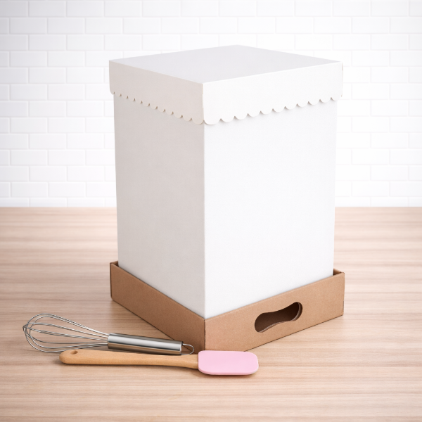 Producto - Caja Drip para torta alta 30x30x40 - base kraft reforzada - 0