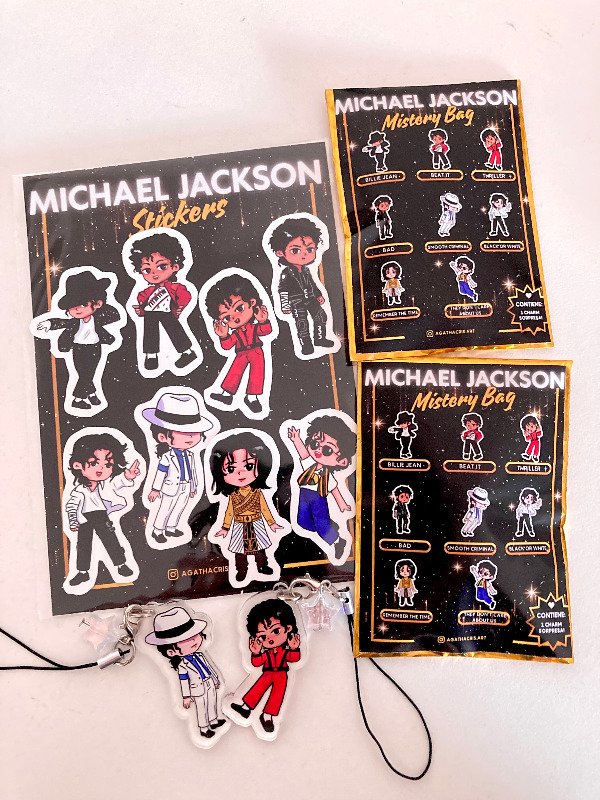 Producto - Plancha de stickers Michael Jackson