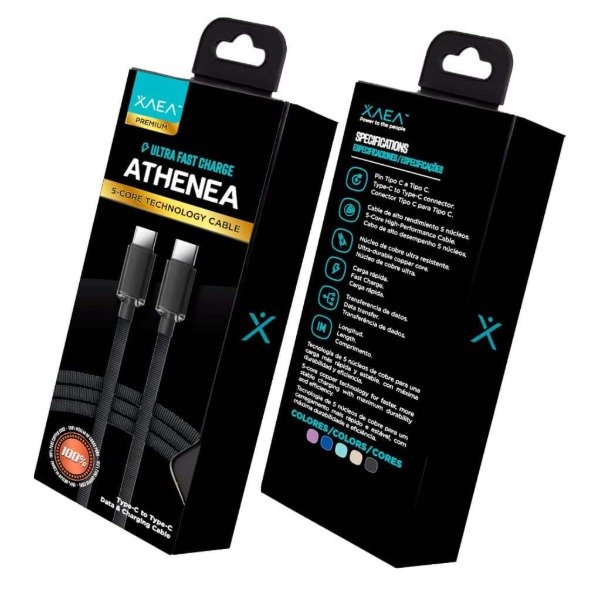 Producto - Cable Tipo C a Tipo C Xaea Athenea