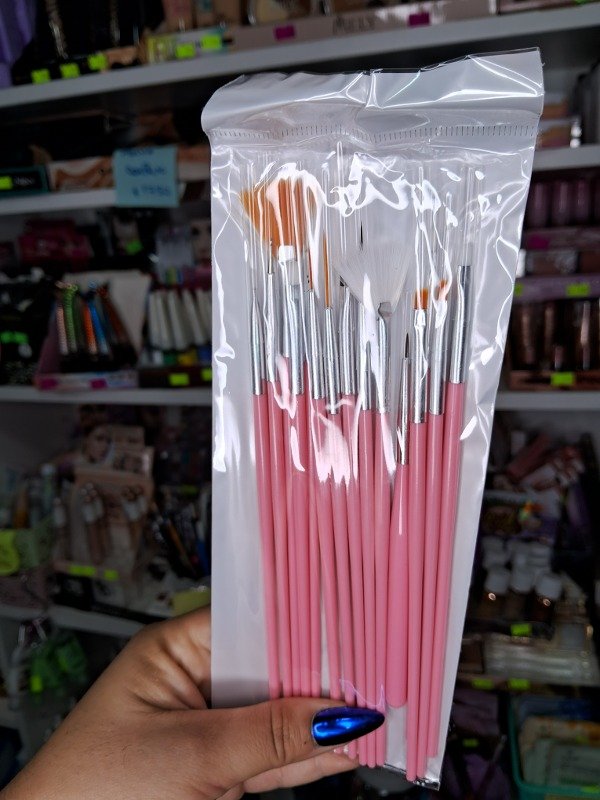 Producto - Pinceles para deco de uñas x 15 - 1