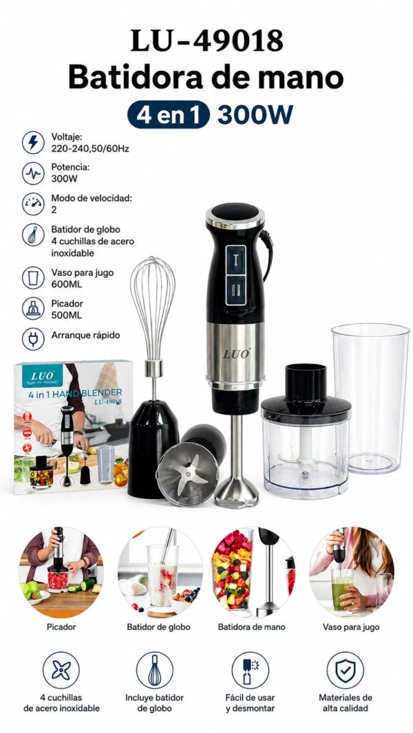 Producto - Batidora de Mano 4 en 1 - 0