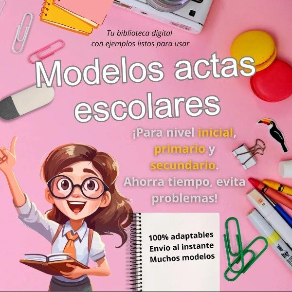 Producto - Modelos actas escolares