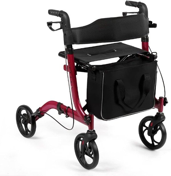 Producto - Andador Ortopedico 4 Ruedas Con Asiento y Freno - 0