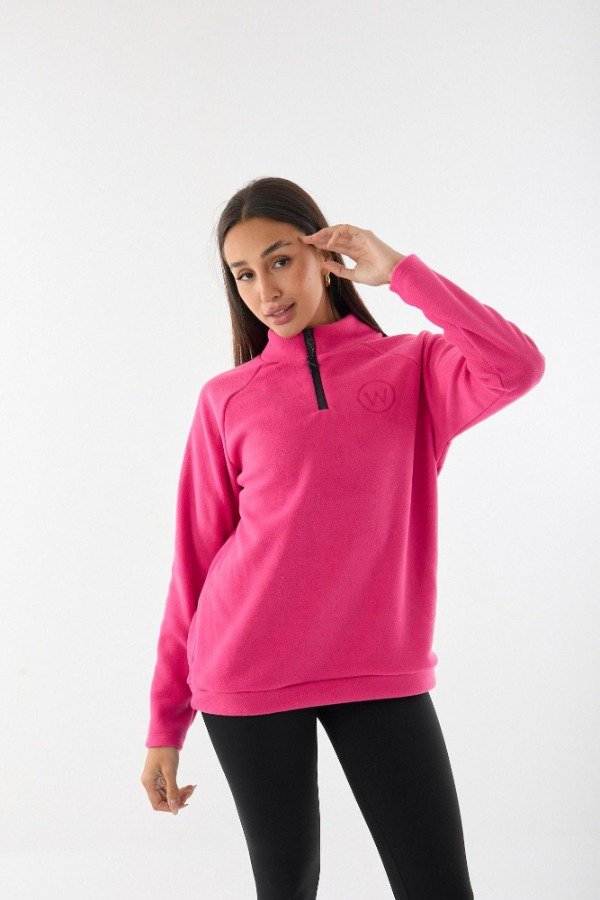 Producto - BUZO POLAR MEDIO CIERRE FUCSIA