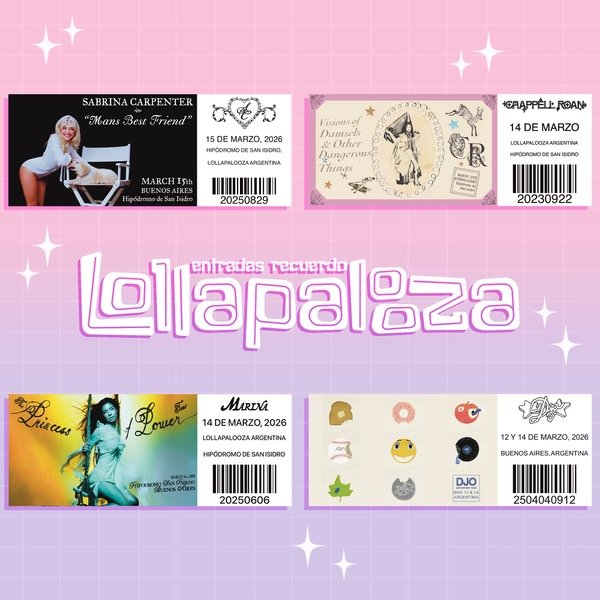 Producto - Entrada Recuerdo Lollapalooza 2026