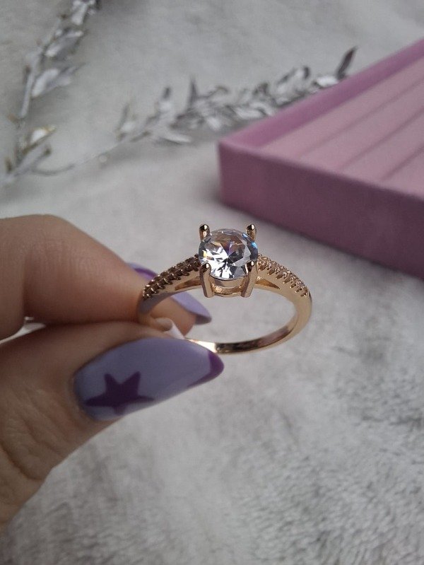 Producto - anillo piedra cubic (talle 17)