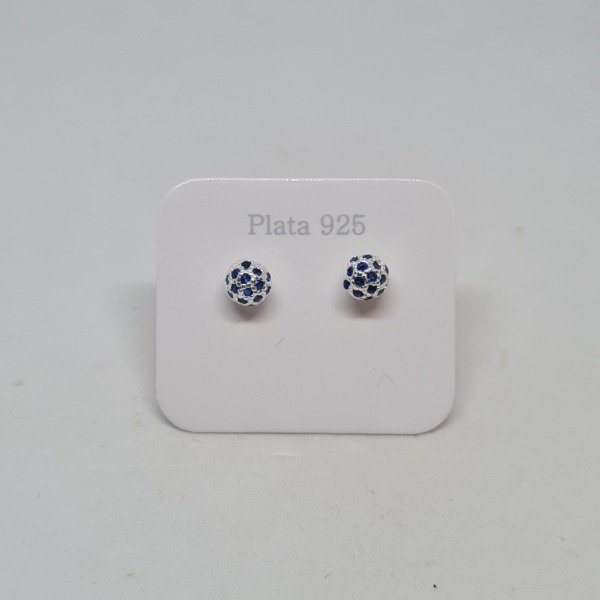 Producto - Aros bolita azul PB0073
