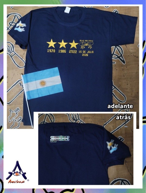 Producto - Remeras algodón unisex Malvinas  Arg - 4