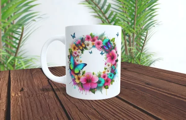 Producto - Taza - mariposas, flores y lunas 14