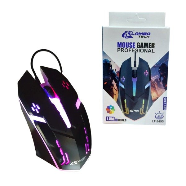 Producto - Mouse Gamer 2400 Dpi Rgb 1.5m Usb