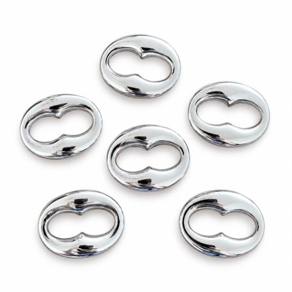 Producto - Set x6 Anillos de sujeción para Pañuelos Double Silver