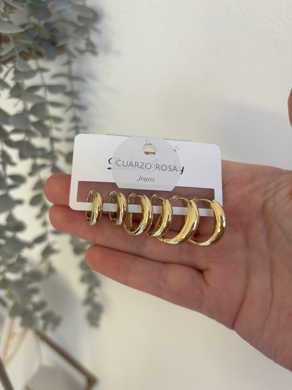 Producto - Conjunto de Argollas Preciosa