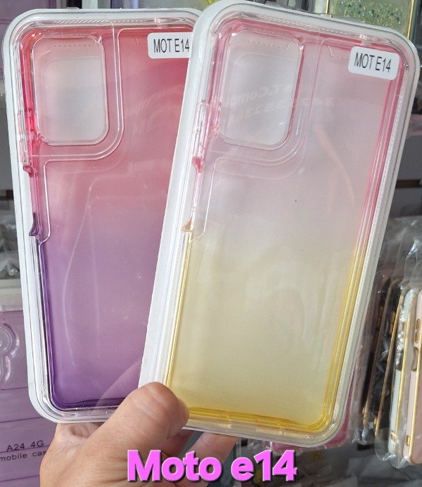 Producto - Fundas degradé reforzadas. Moto e14