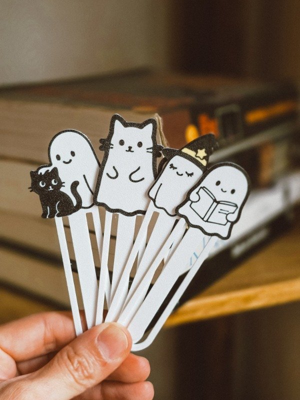 Producto - SEÑALADORES PARA LIBROS HALLOWEEN - Marcadores de páginas para lectores - 5