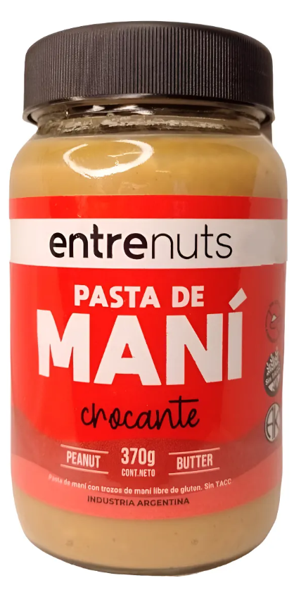 Producto - Pasta De Mani Crocante Entrenuts con Trozos De Mani