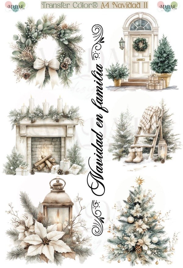 Producto - TRANSFER COLOR A4 NAVIDAD 11