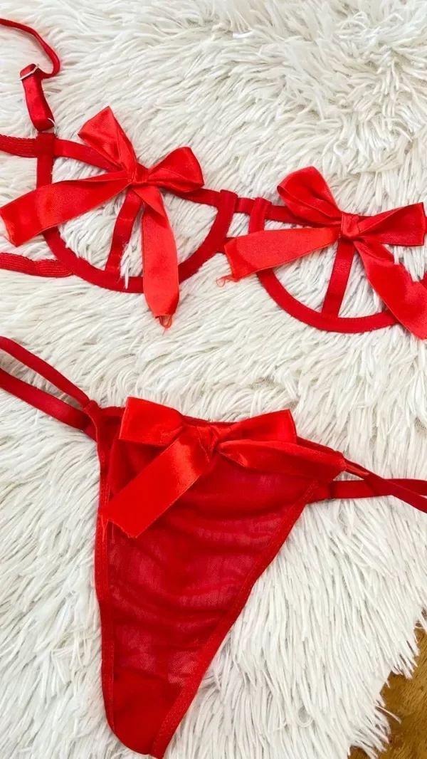 Producto - SWEET CONJUNTO MOÑO ROJO