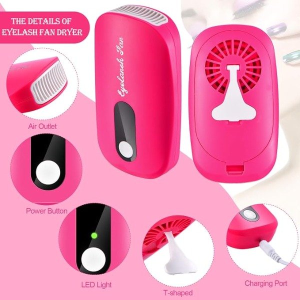 Producto - Ventilador Secador de Pestañas Portatil USB - 2