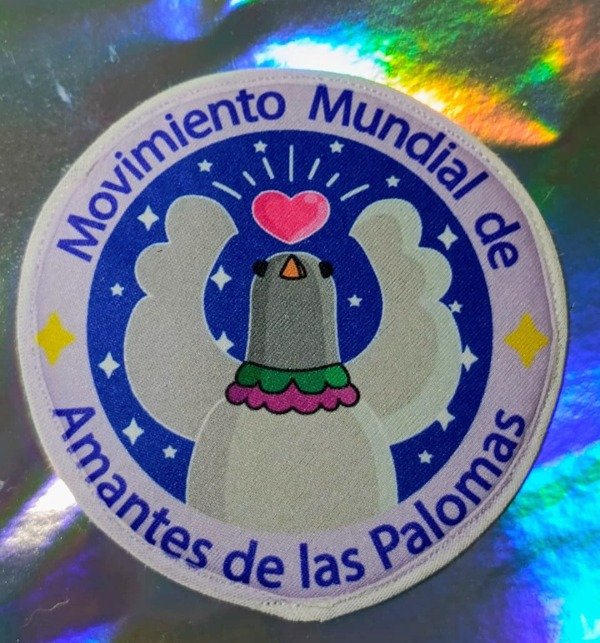 Producto - Parche palomas color lila