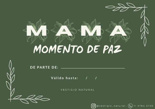 Producto - "Momento de Paz" para mama