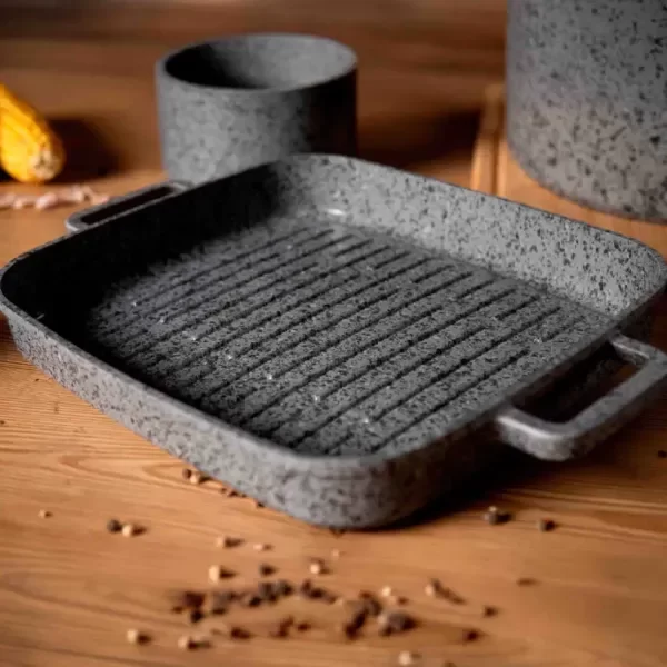 Producto - Bifera Plancha Aluminio Forjado Antiadherente Stone Hudson