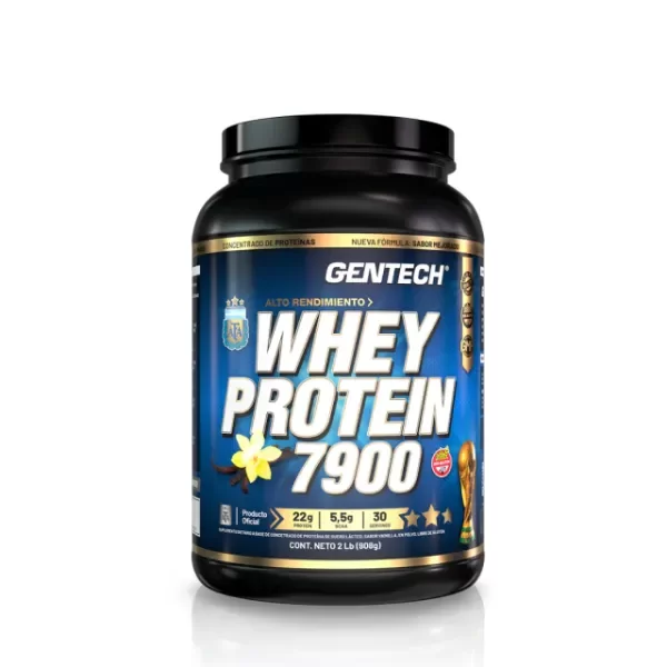 Producto - Whey Protein 7900 Pote Gentech Varios Sabores X 2lbs